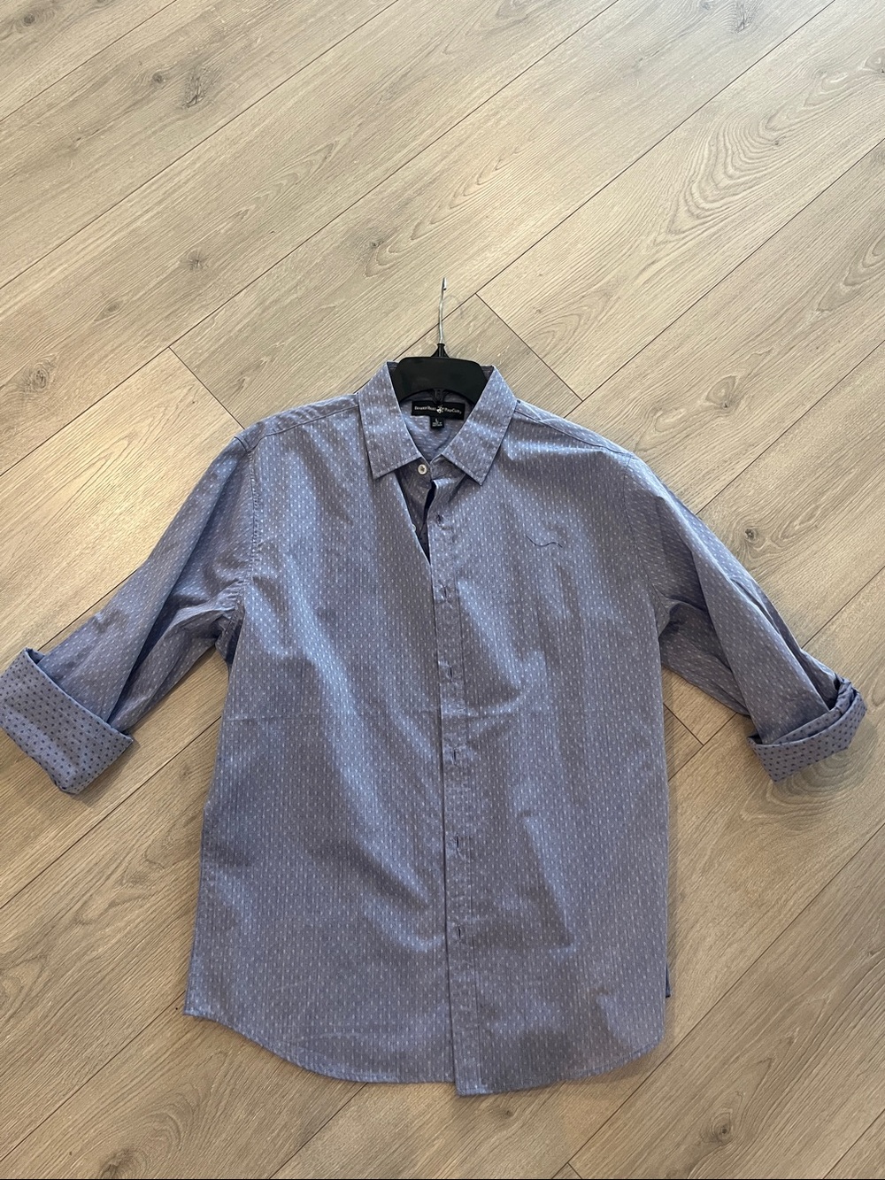Polo by Ralph Lauren Light Blue Micro-Pattern Button-Down Shirt